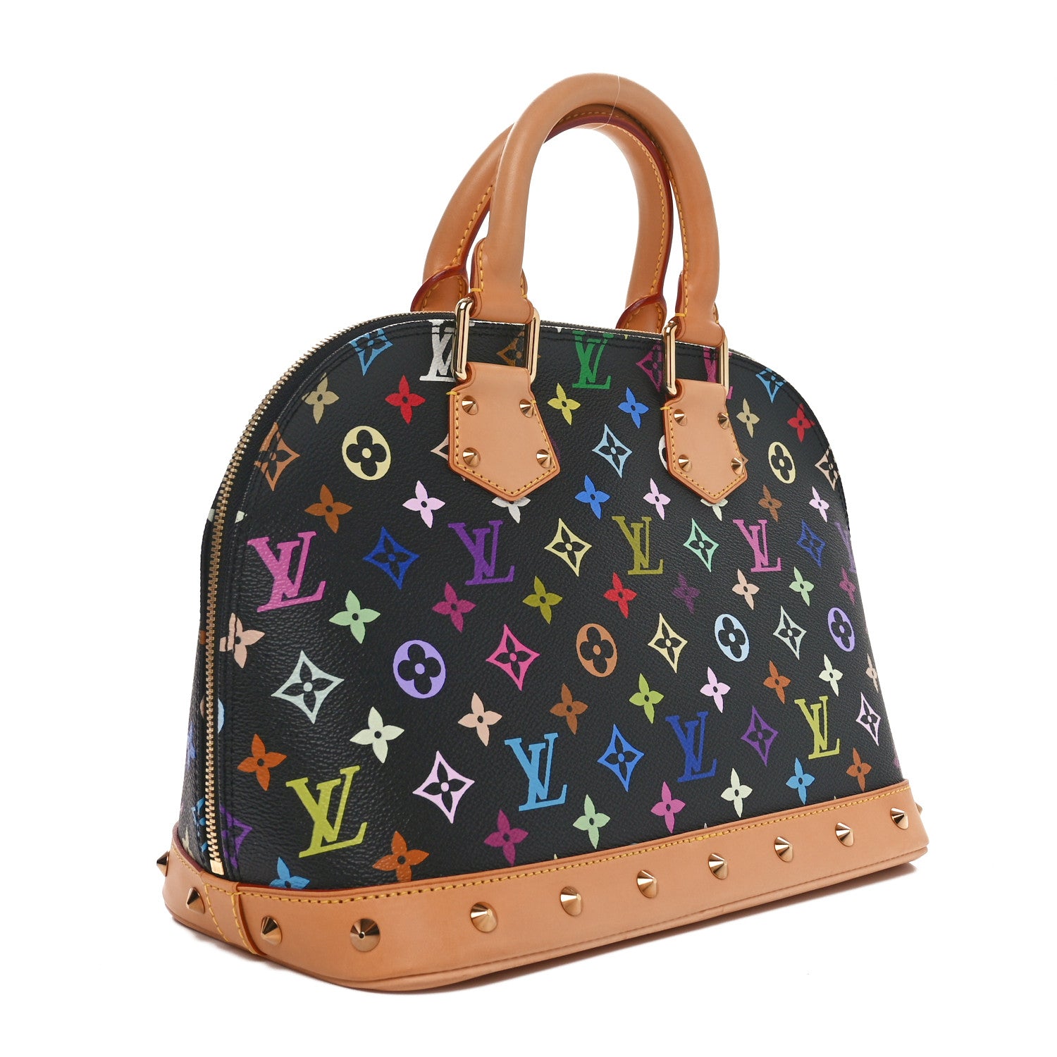 Louis Vuitton Monogram Multicolor Alma Black 3 of 9