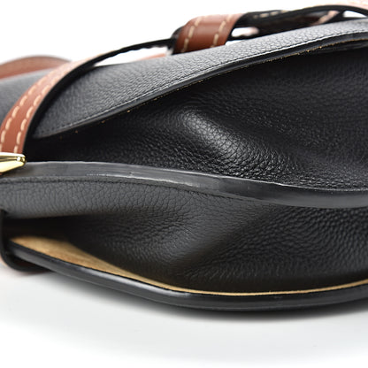 Loewe Grained Calfskin Small Gate Crossbody Bag Pecan Black 7 of 8