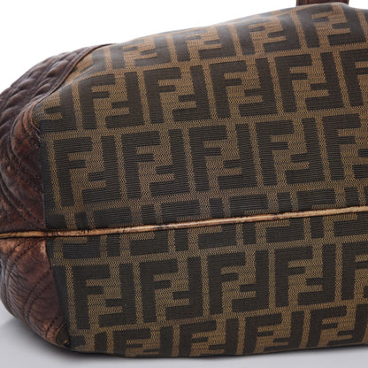 Fendi Zucca Nappa Nuvolata Vitello Tortuga Spy Tobacco Moro 14 of 24