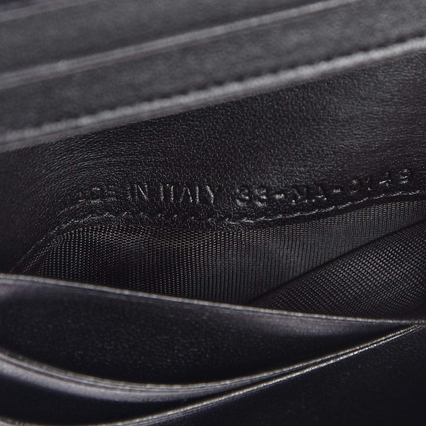 Calfskin Saddle Card Holder Black
