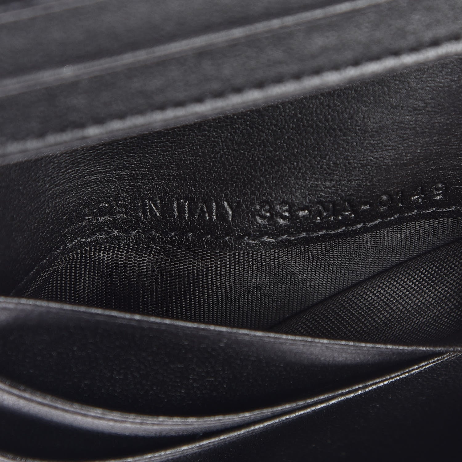 Christian Dior Calfskin Saddle Card Holder Black 7 of 8