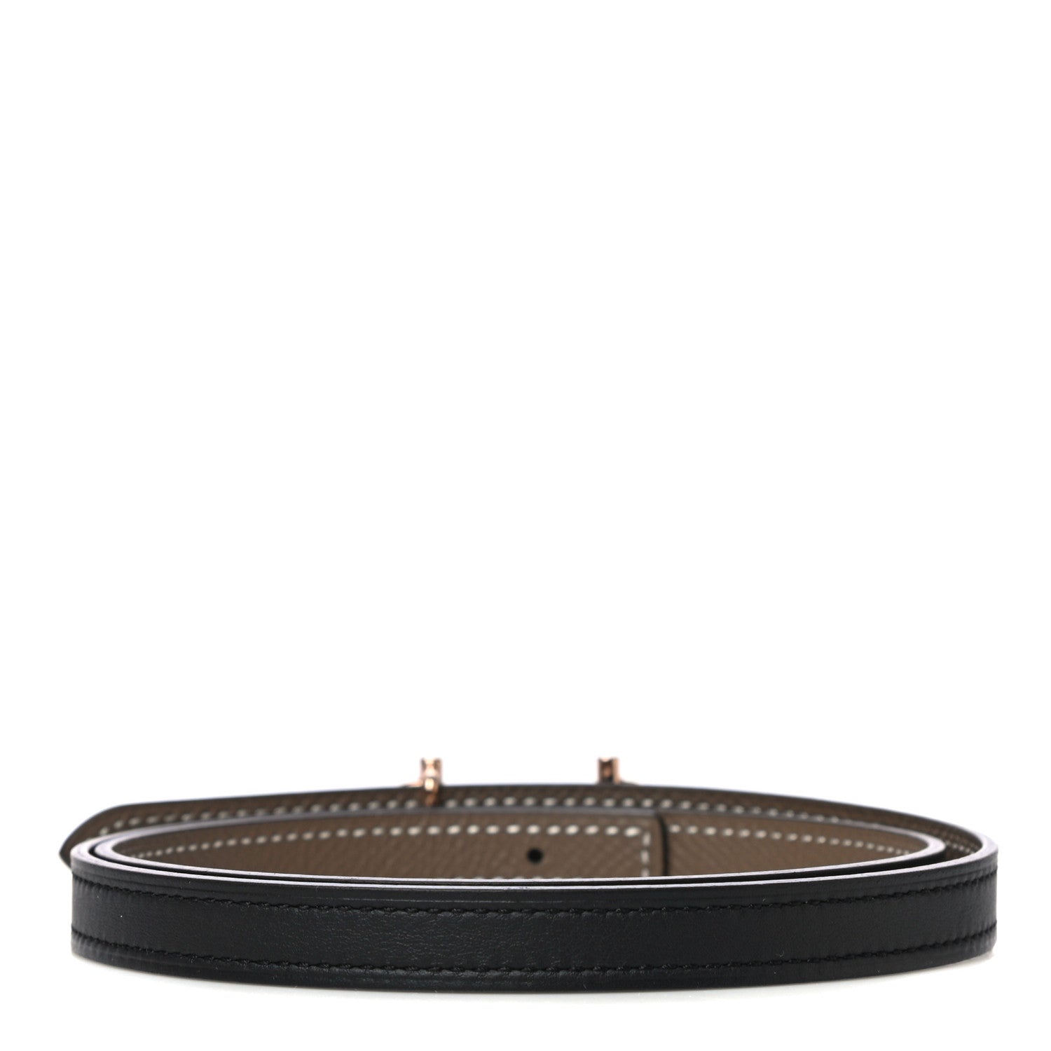 Hermes Swift Epsom 13mm Gamma Belt 70 Black Etoupe 3 of 8