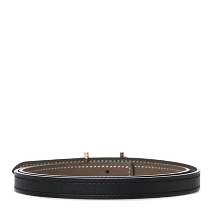 Hermes Swift Epsom 13mm Gamma Belt 70 Black Etoupe 3 of 8