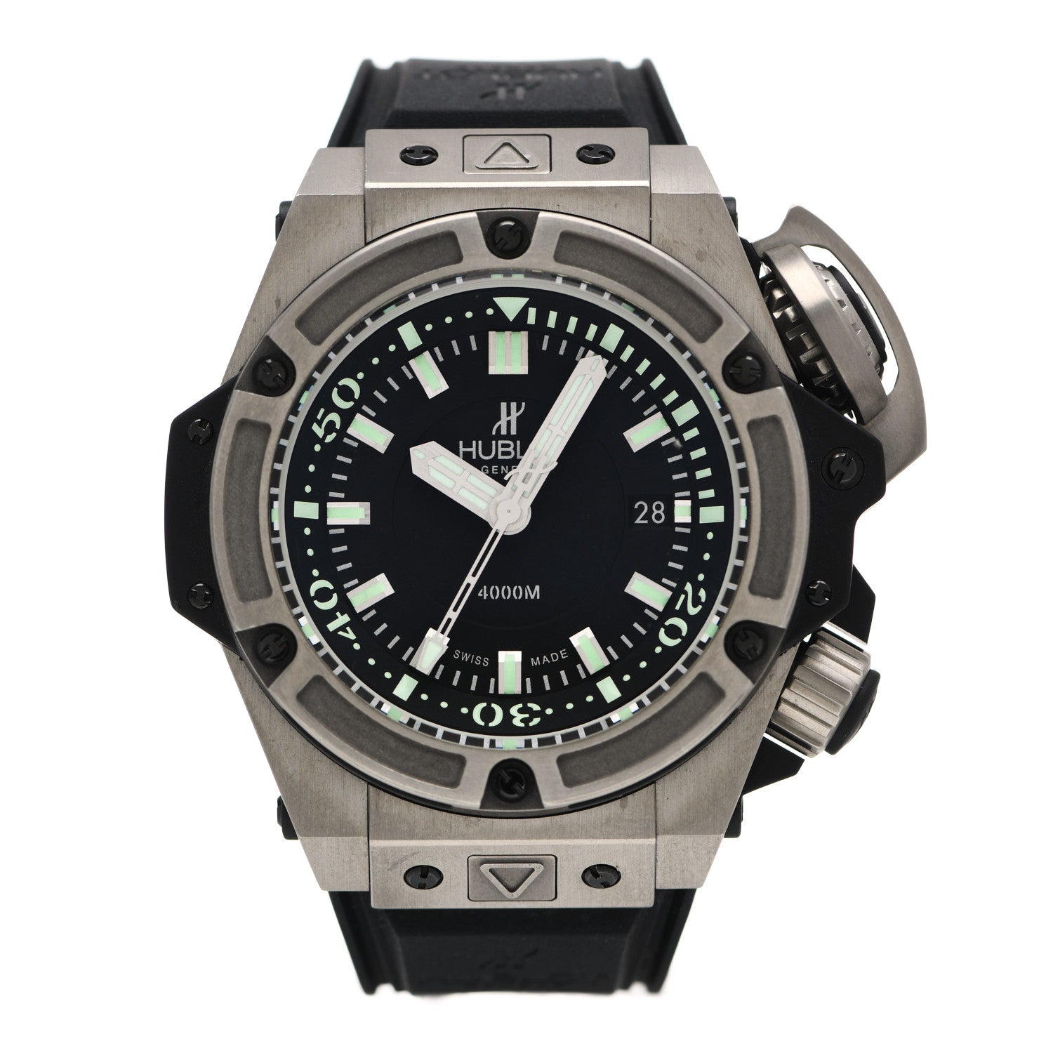 Hublot Titanium Rubber 48mm Big Bang King Power Oceanographic Automatic Watch Black 731.NX.1190.RX 1 of 4