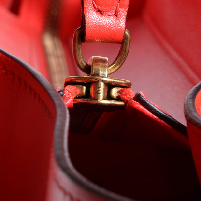 Celine Palmelato Leather Mini Luggage Bag Vermillion 6 of 9