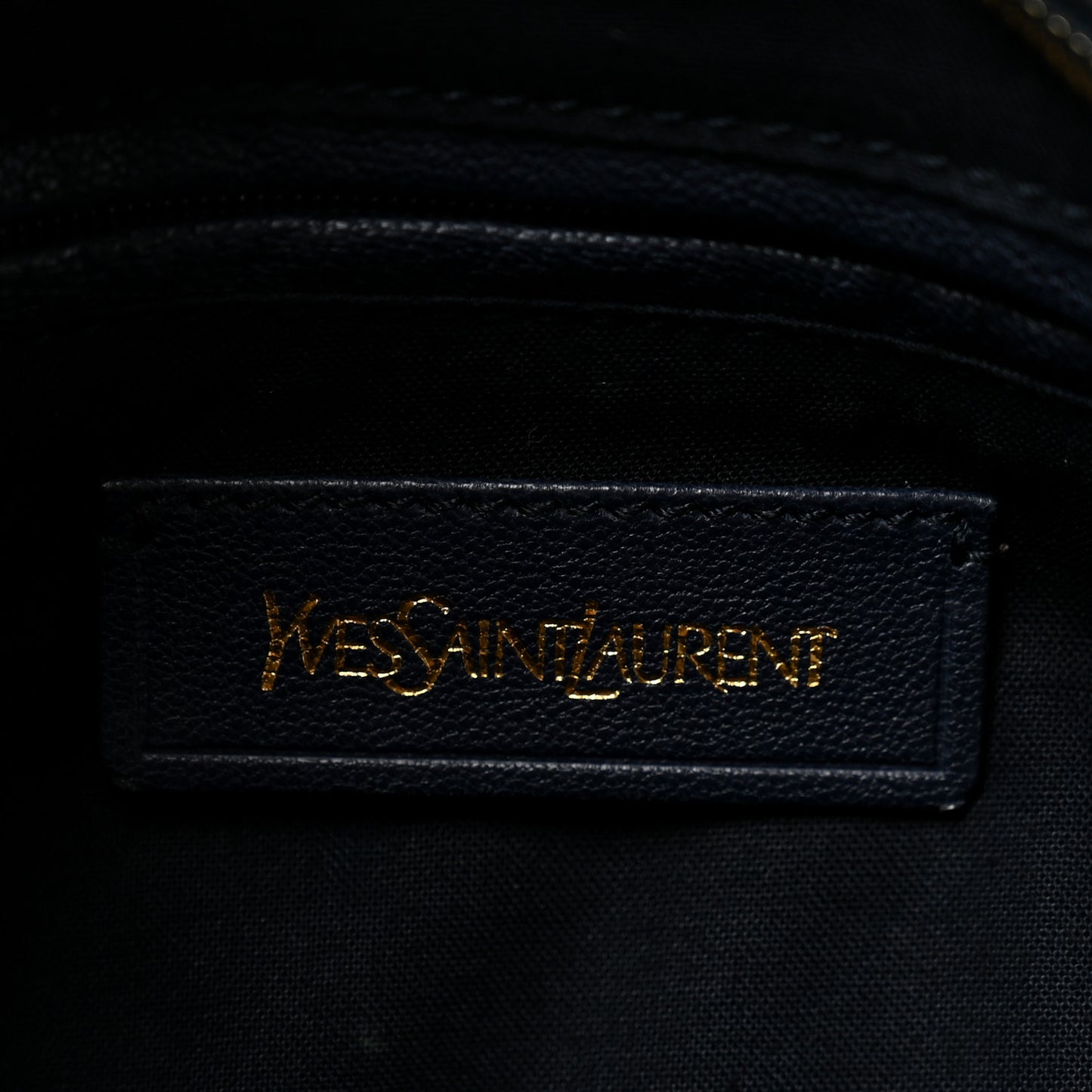 Calfskin Lizard Embossed Large Cabas ChYc Navy Blue
