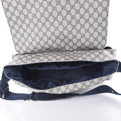 Gucci GG Plus Monogram Messenger Diaper Bag Navy 6 of 15