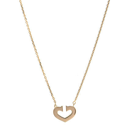 Cartier 18K Yellow Gold Medium Hearts and Symbols Necklace 1 of 5