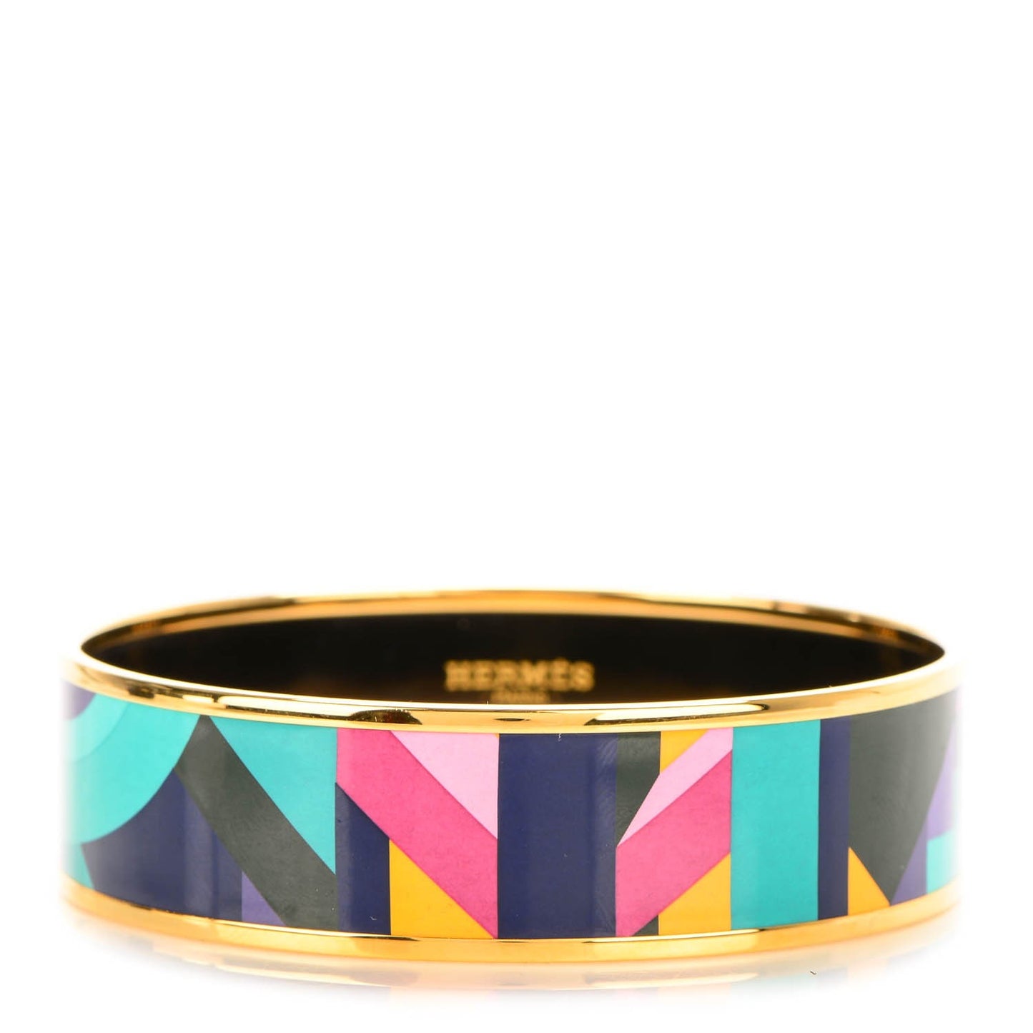 Enamel Printed Wide Perspective Cavaliere Bracelet 62