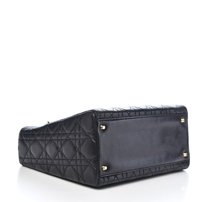 Christian Dior Lambskin Cannage Medium Lady Dior Black 4 of 13