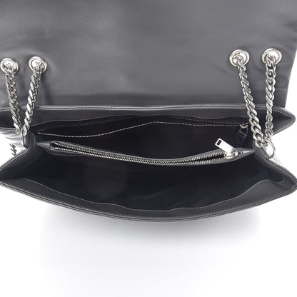 Saint Laurent Calfskin Y Quilted Monogram Large Loulou Chain Satchel Earth 5 of 12