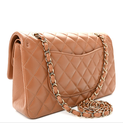 Chanel Lambskin Quilted Medium Double Flap Brown 3 of 10