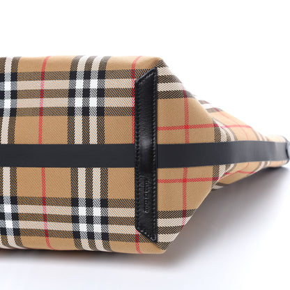 Burberry Vintage Check Medium The Giant Reversible Tote Antique Yellow Bright Red 12 of 15