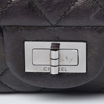 Chanel Glazed Aged Calfskin Quilted 2.55 Reissue 227 Flap Black 10 of 11
