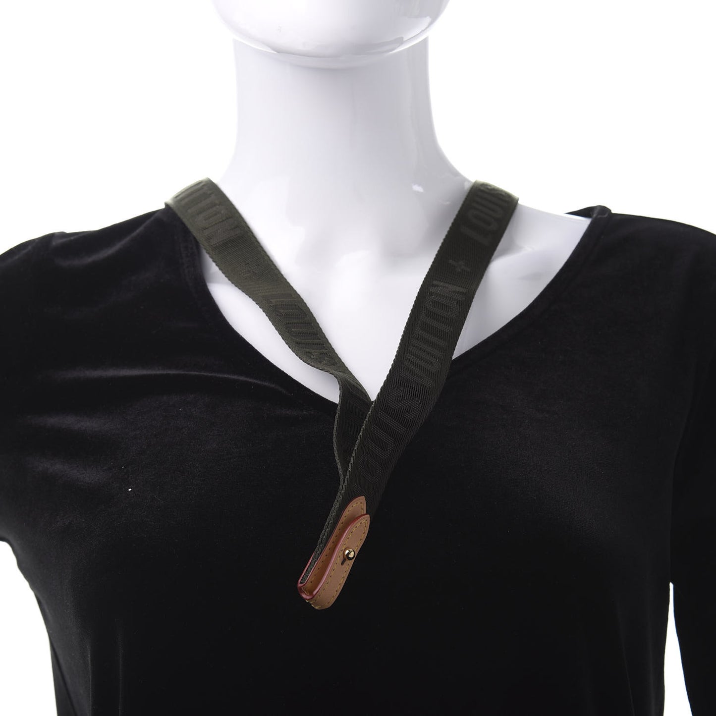Monogram Multi Pochette Accessories Lanyard Key Holder Kaki
