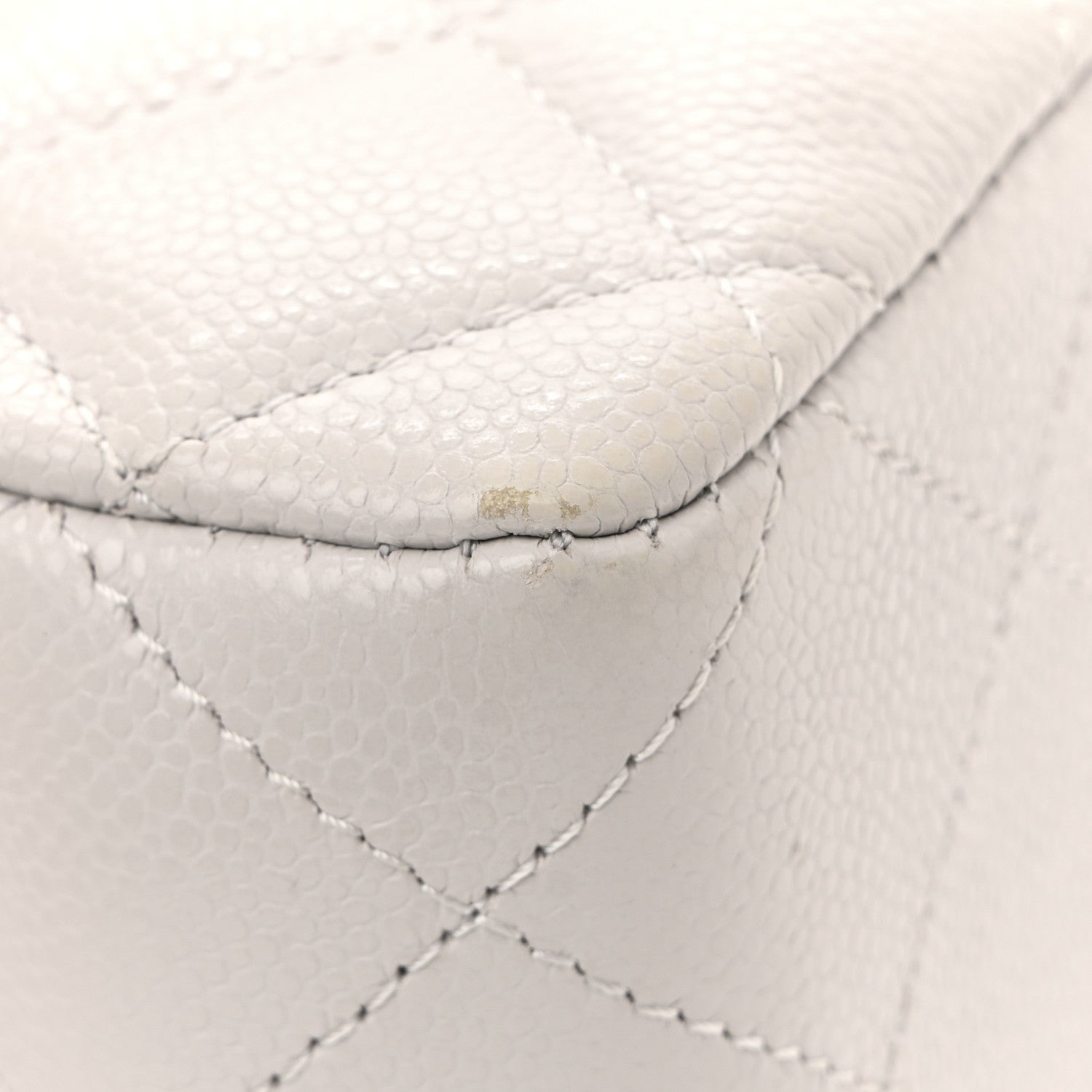 Chanel Caviar Quilted Medium Double Flap Light Grey 11 of 11