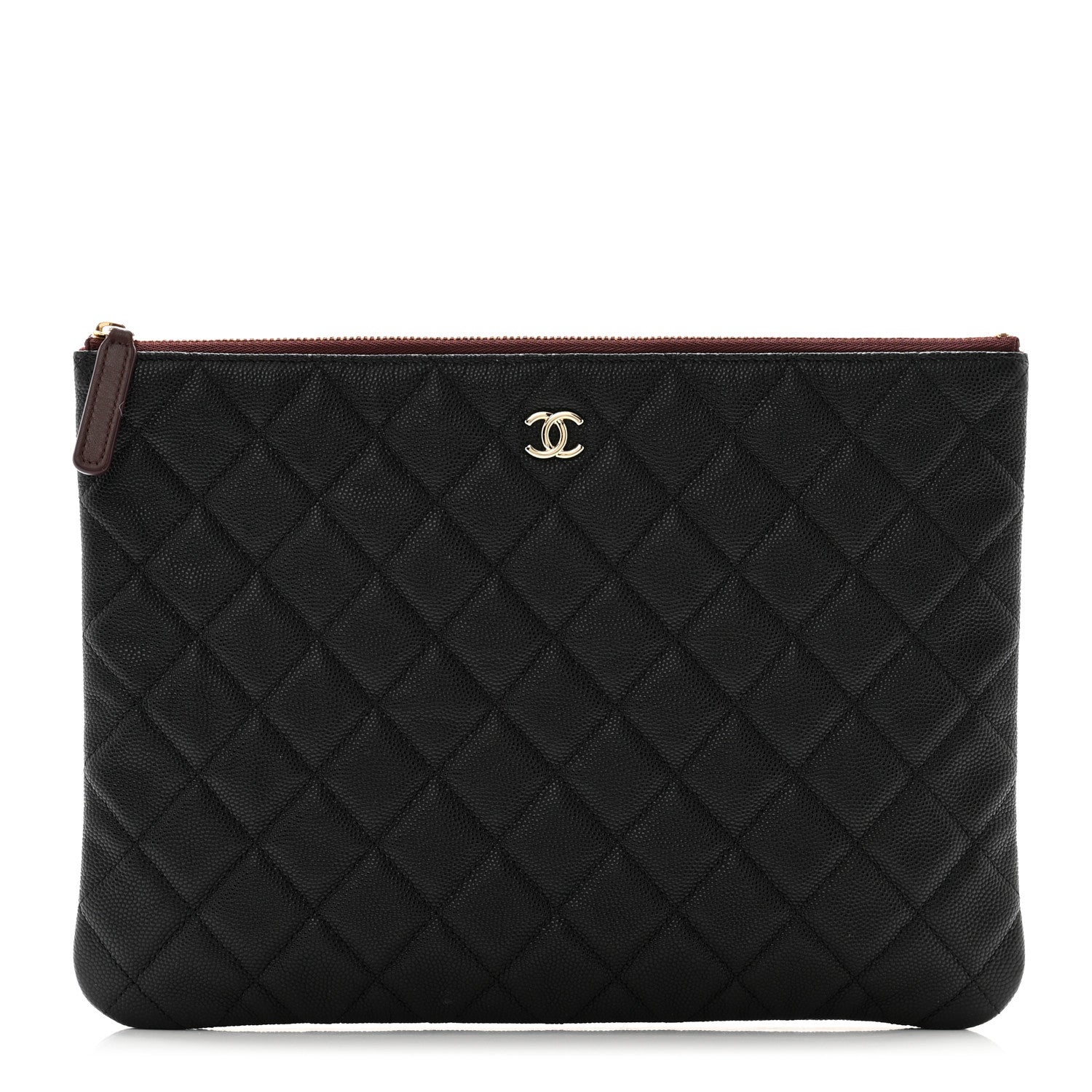 Chanel Caviar Quilted Medium Cosmetic Case Black 1 of 10