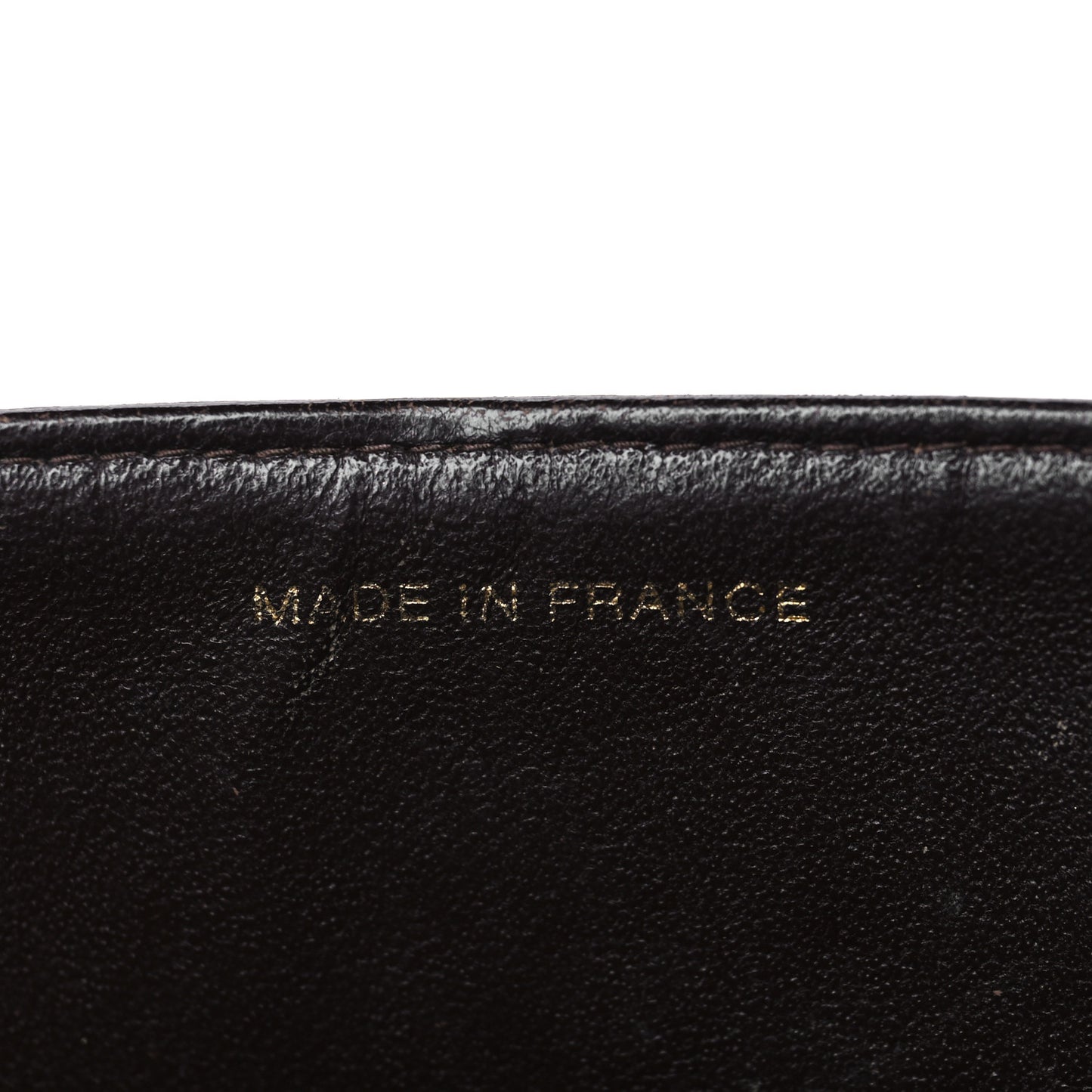 Lambskin Quilted Medium Double Flap Dark Brown