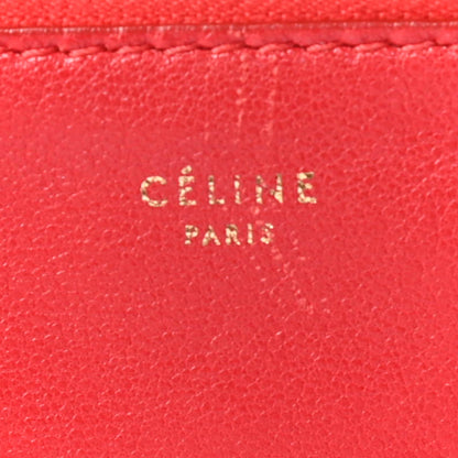 Celine Lambskin Bi-Color Solo Clutch Pouch Raspberry Butter 6 of 12
