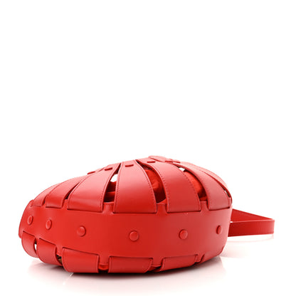 Bottega Veneta French Calfskin Small Shell Bag Chili Tomato 4 of 10