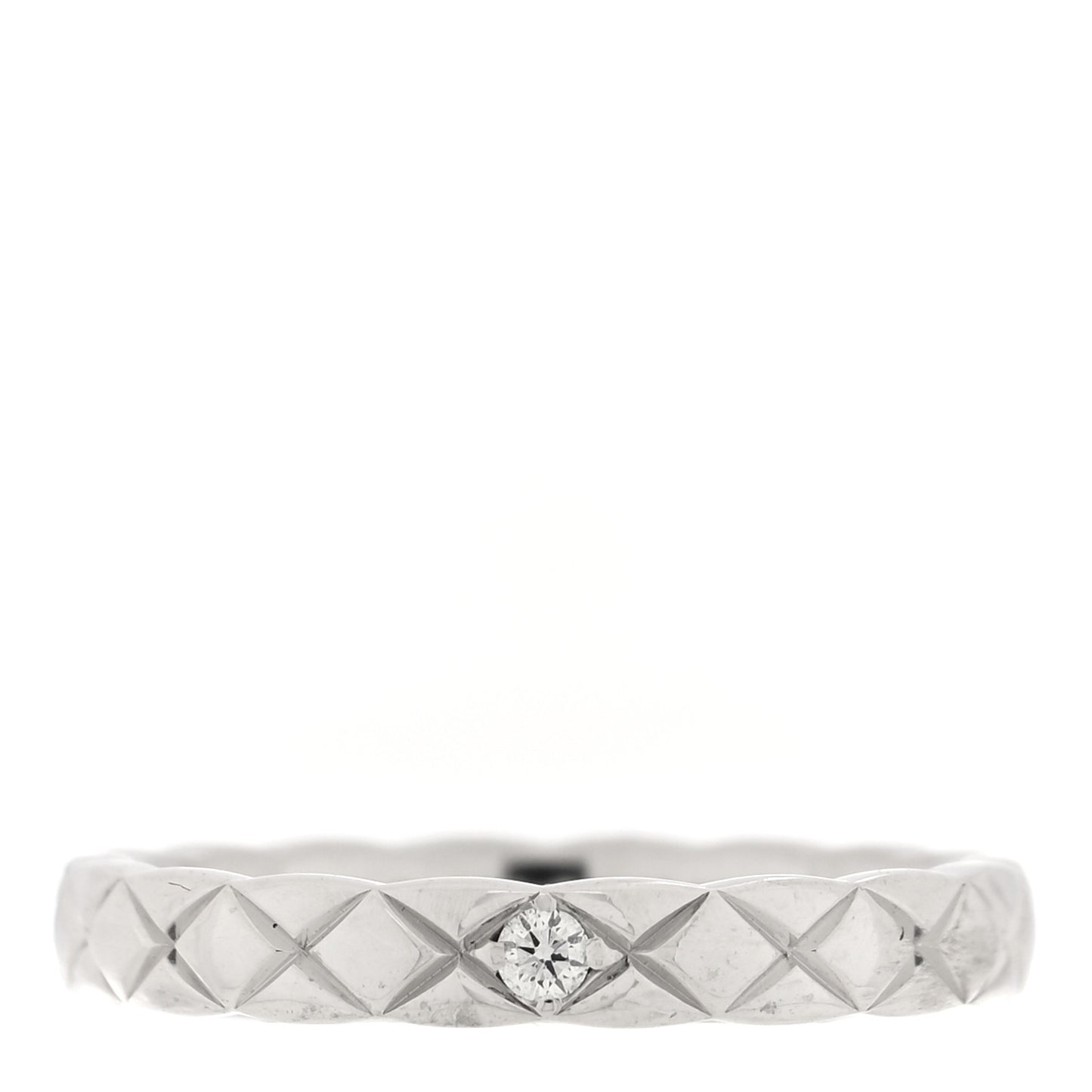 Platinum Diamond Mini Coco Crush Ring 48 4.5