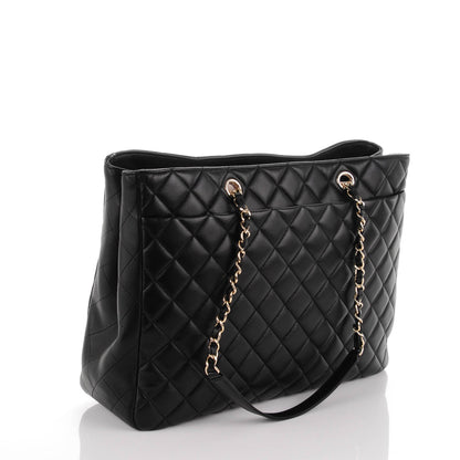 Chanel Calfskin Quilted Timeless Tote Black 3 of 7