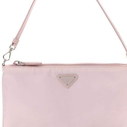 Prada Re-Nylon Vela Saffiano Mini Pochette Bag Alabastro 8 of 13