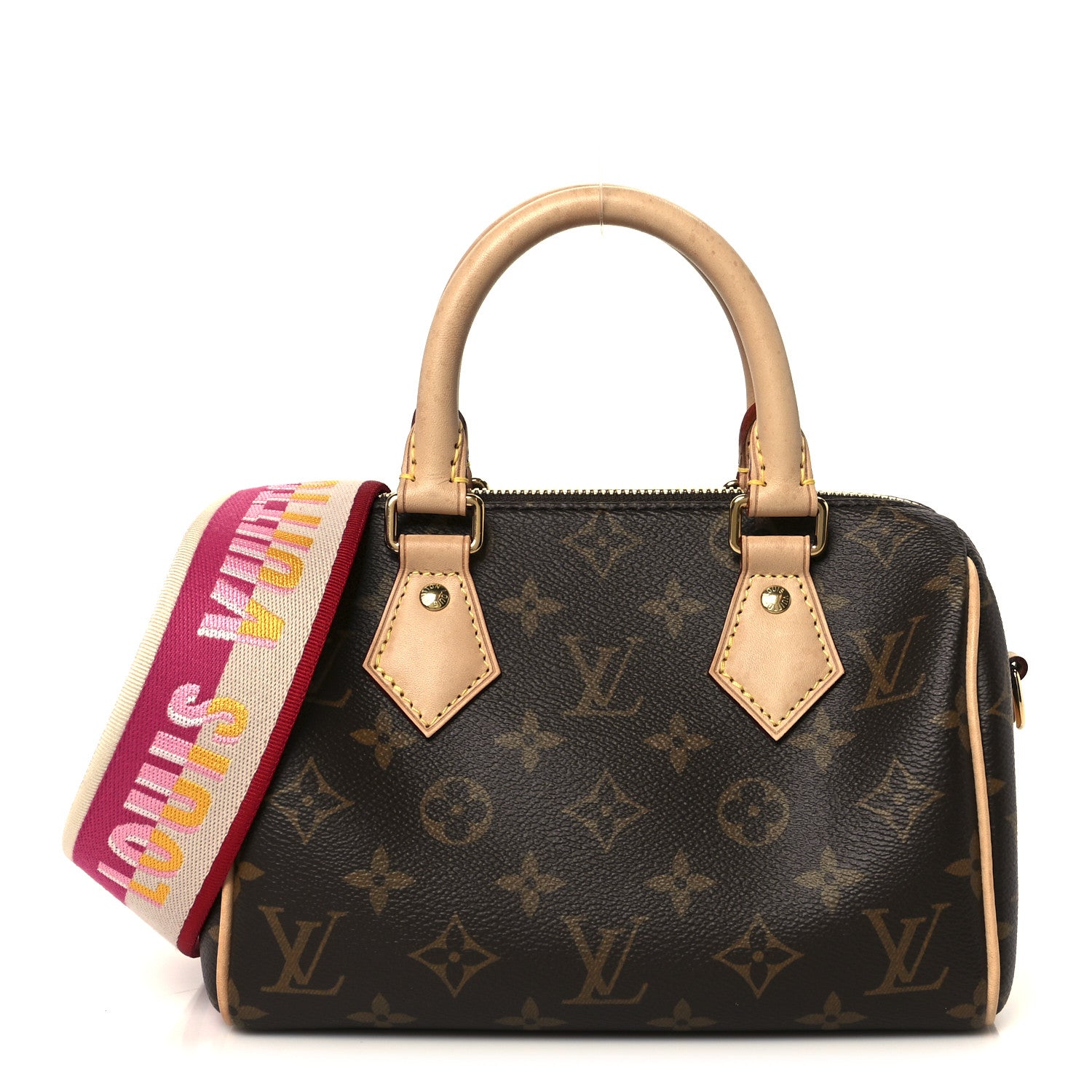 Louis Vuitton Monogram Speedy Bandouliere 20 Fuchsia 1 of 11