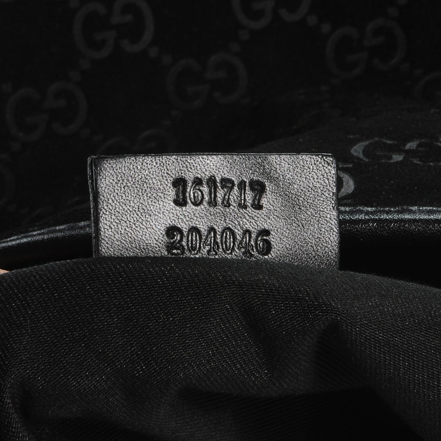 Guccissima Suede Tote Black