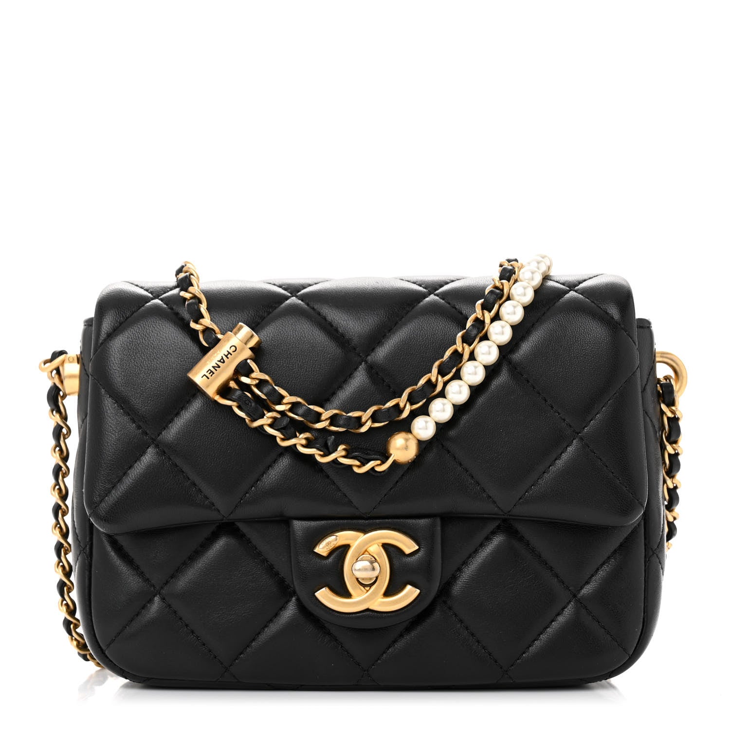 Chanel Lambskin Quilted Mini My Perfect Flap Black 1 of 11