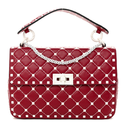 Valentino Garavani Lambskin Medium Free Rockstud Spike Shoulder Bag Rosso Valentino 1 of 12