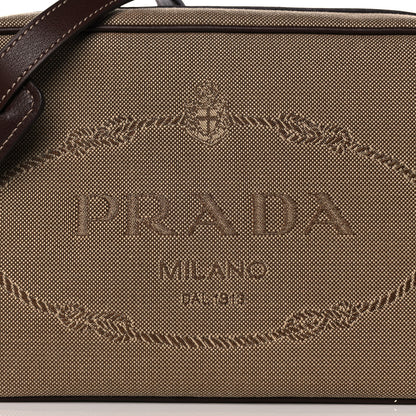 Prada Jacquard Logo Camera Bag Corda Bruciato 9 of 15