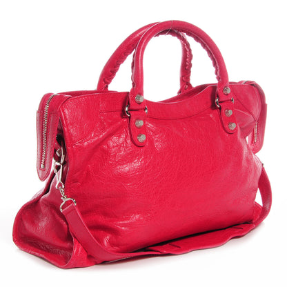 Balenciaga Agneau Giant 12 Silver Hardware City Rose Thulian 4 of 9
