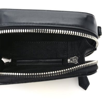 Fendi Glazed Fabric Vitello Cover Grace FF 1974 Diagonal Mini Camera Case Black Sunflower 5 of 10