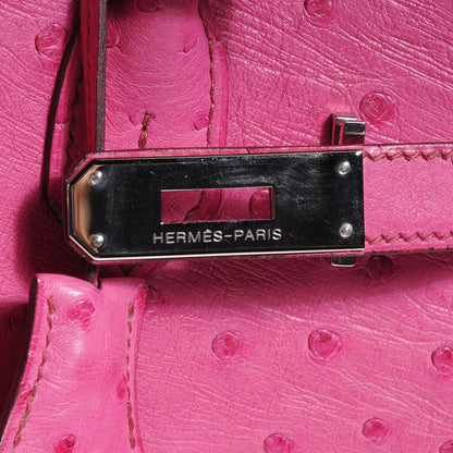 Hermes Ostrich Birkin 30 Fuchsia 8 of 14