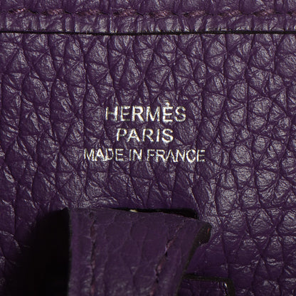 Hermes Taurillon Clemence Evelyne TPM Ultraviolet 7 of 16
