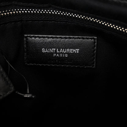 Saint Laurent Calfskin Y Quilted Monogram Large Loulou Chain Satchel Black 6 of 9