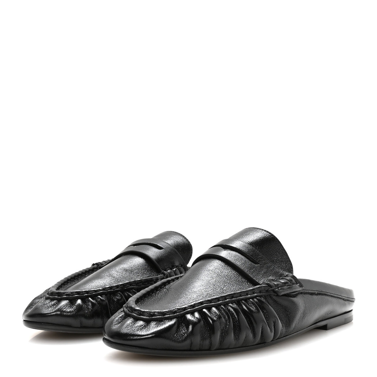 Saint Laurent Nappa Sugar Le Loafer 05 Mule 40 Black 4 of 9