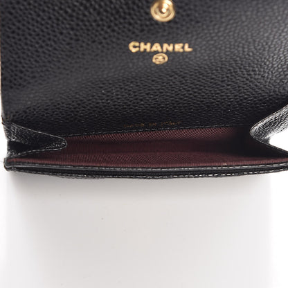 Chanel Caviar Quilted Flap Card Holder Black 5 of 9