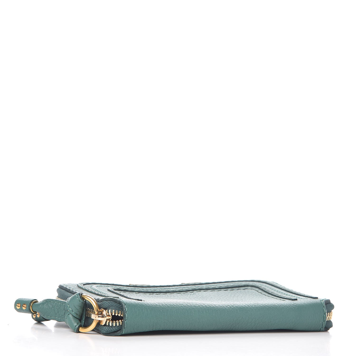 Chloe Grained Calfskin Marcie Long Zip Around Wallet Emerald 4 of 9