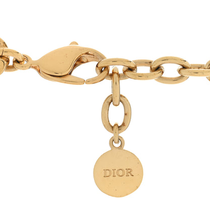 Christian Dior CHRISTIAN DIOR Metal Danseuse Etoile Chain Choker Necklace Gold 4 of 5