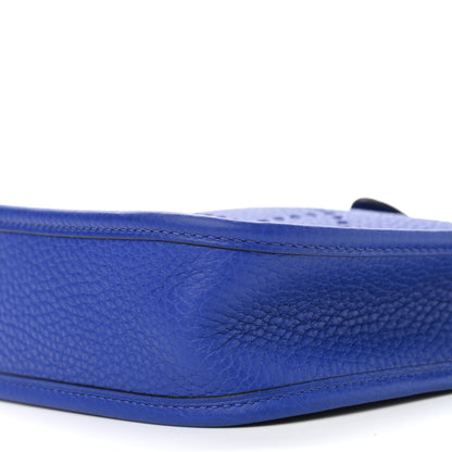 Hermes Taurillon Clemence Evelyne TPM Bleu Electrique 9 of 9