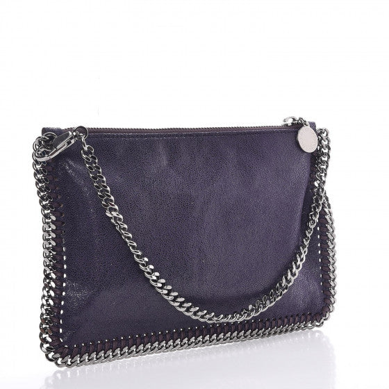 Stella McCartney Shaggy Deer Falabella Clutch Purple 3 of 8