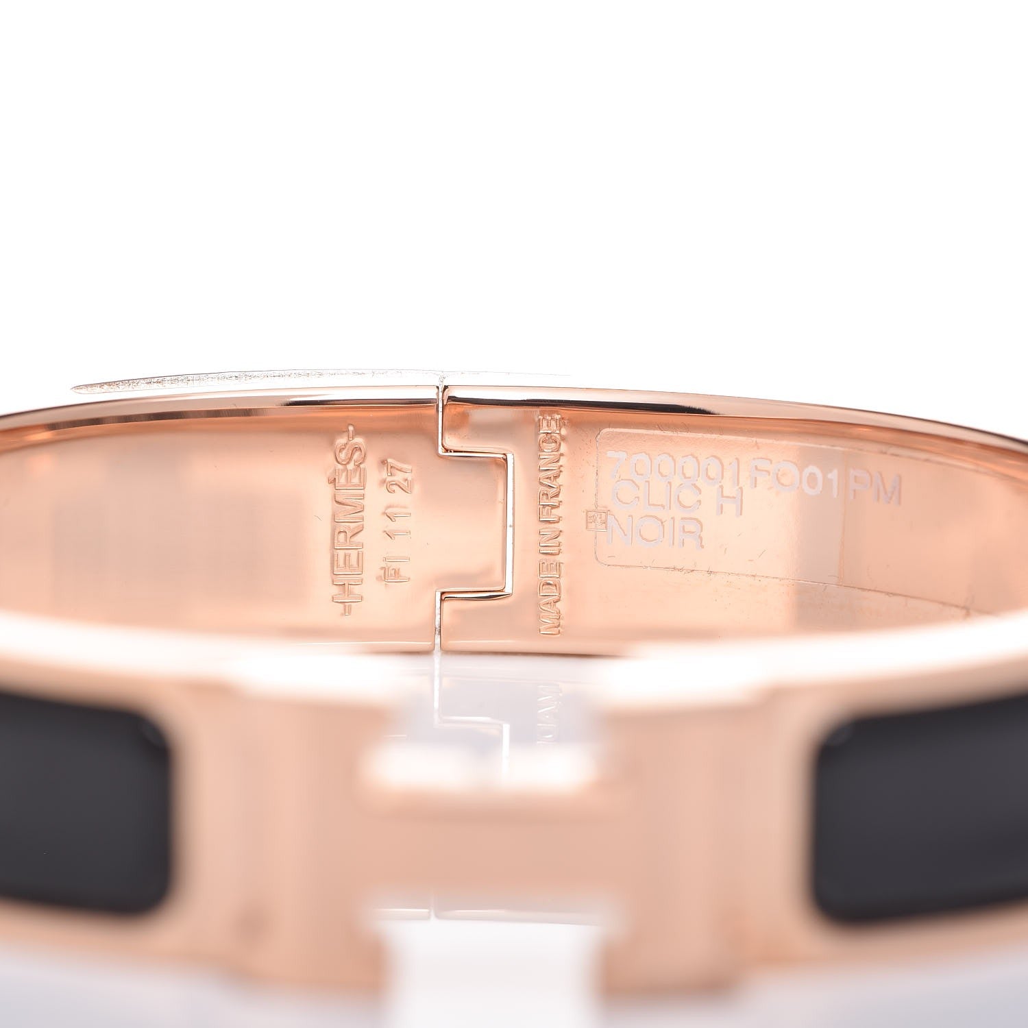 Hermes Enamel Narrow Clic Clac H Bracelet PM Black 4 of 6