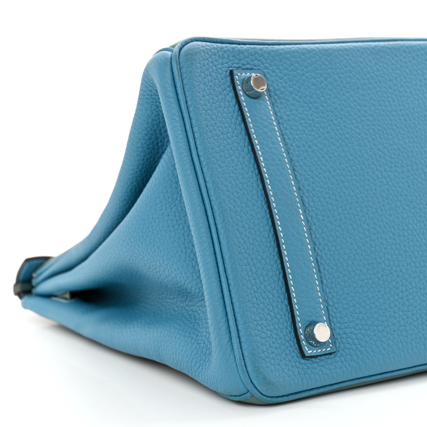Veau Doblis Taurillon Clemence Evergrain Ghillies Birkin 35 Turquoise Ciel