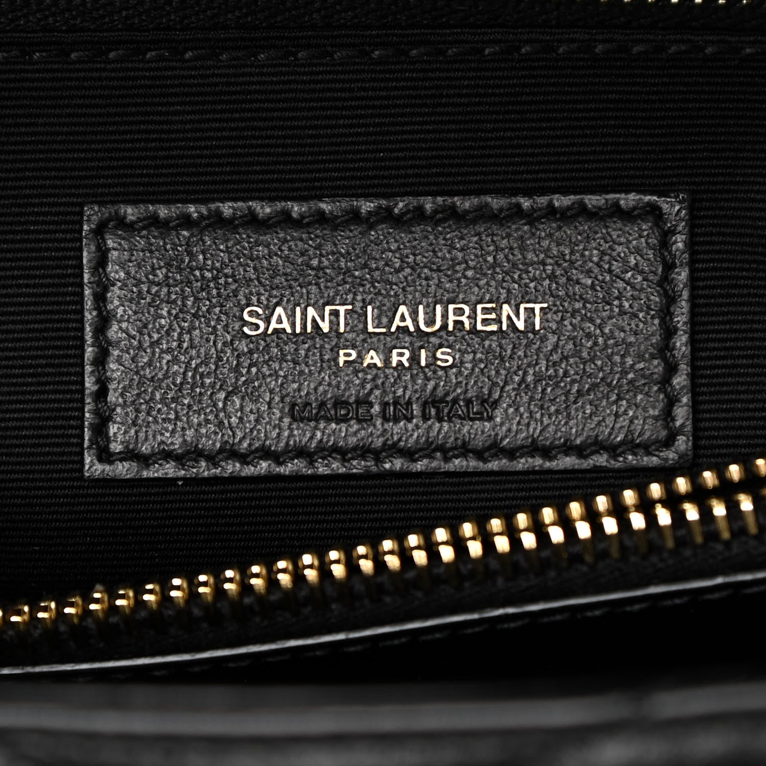 Saint Laurent Calfskin Y Quilted Monogram Medium Loulou Chain Satchel Black 6 of 11
