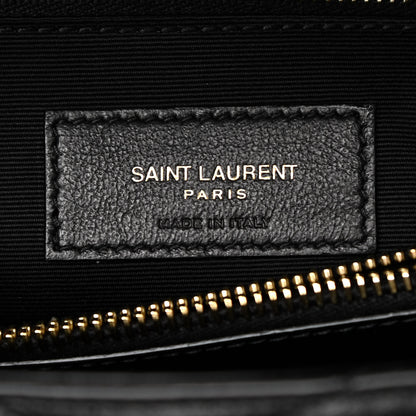 Saint Laurent Calfskin Y Quilted Monogram Medium Loulou Chain Satchel Black 6 of 11