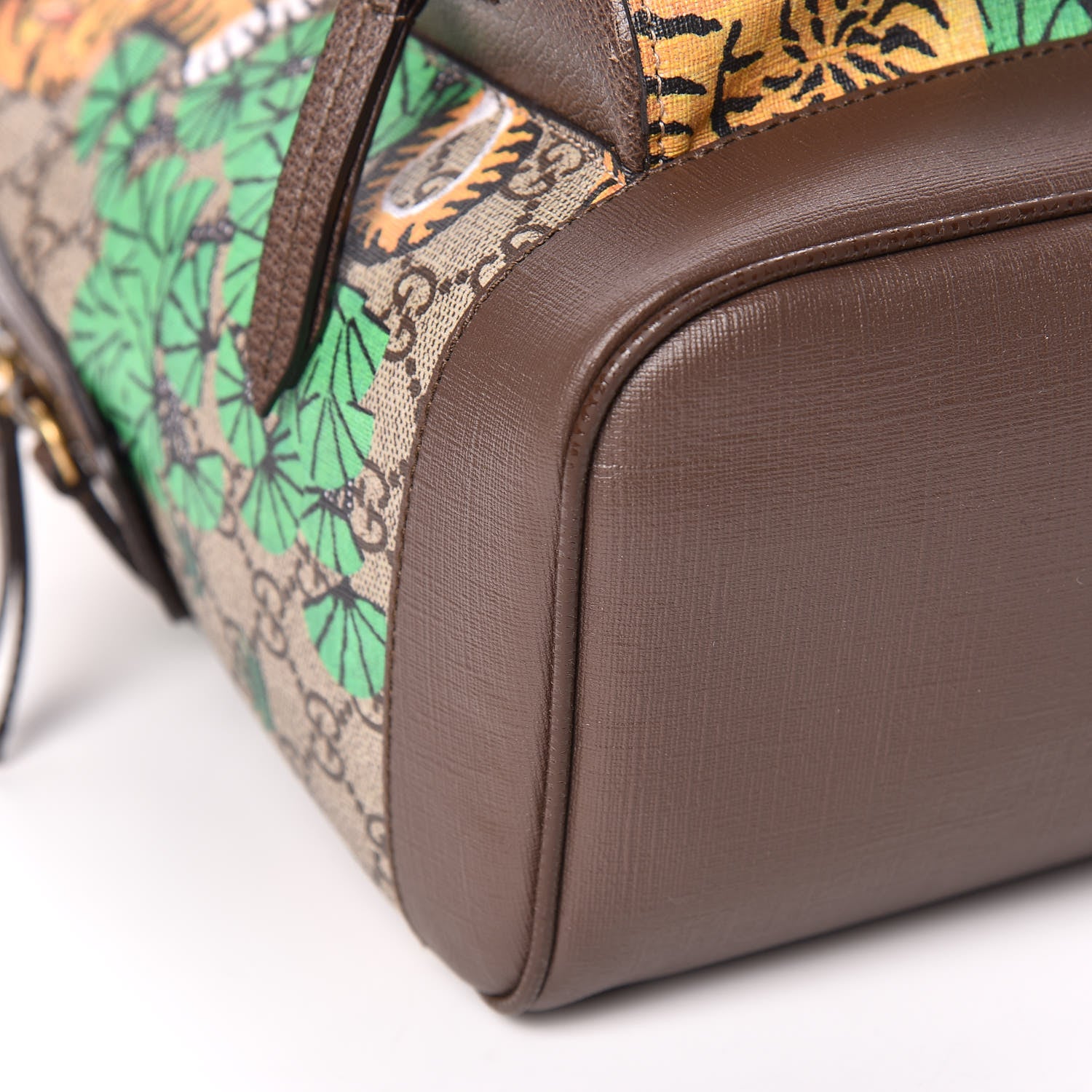 Gucci GG Supreme Monogram Bengal Web Day Backpack Beige Yard 9 of 10
