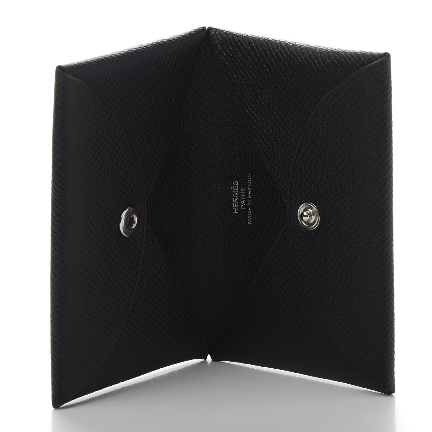 Hermes Epsom Calvi Card Case Black 5 of 10
