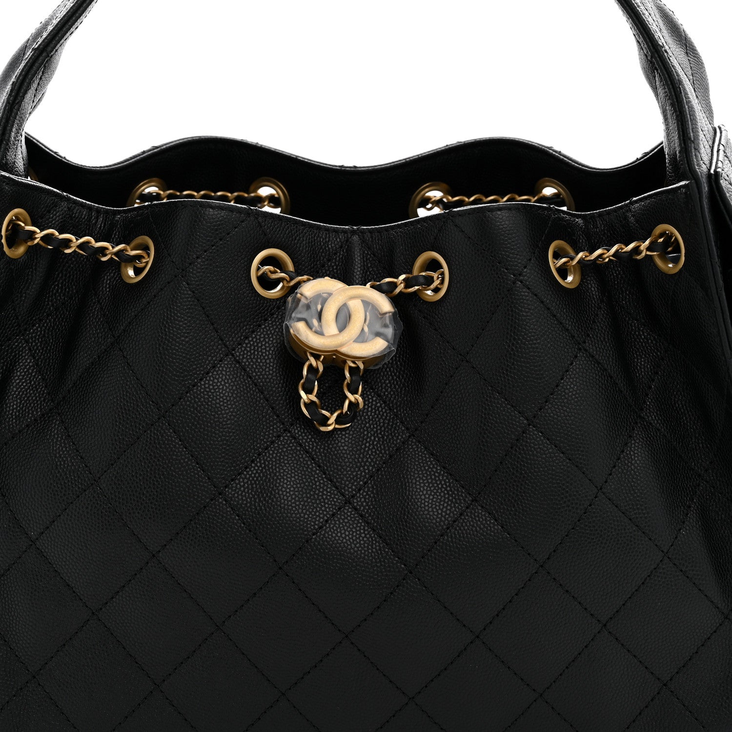 Chanel Caviar Quilted Small Chanel 25 Handbag Black 8 of 11